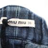 MIUMIU made in Italy Denim-like Easy Ankle pants 38 Navy Women Used