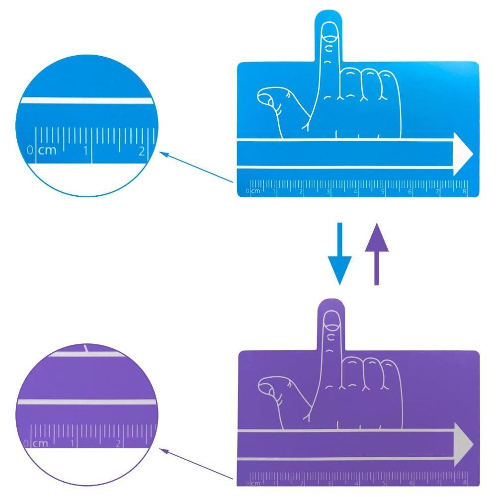 2pcs Lovely Student Writing Aid Ruler Colorful Writing Aid Ruler Colorful Finger Spacer  Student