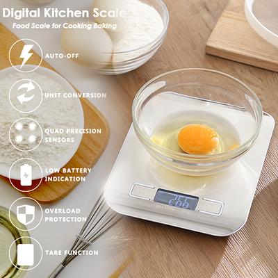 Multifunkční kuchyňská vysoce přesná elektronická cukrářská pekářská váha LCD displej 10kg/1g elektronické váhy z nerezové oceli