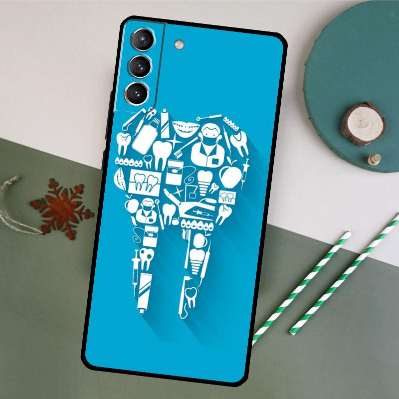 

Dentist Tooth Dental Hygienist Phone Case For Samsung Galaxy S26 S25 Ultra S20 S21 S22 S23 S24 S10 Plus S25 FE Back Cover Galaxy S25 FE