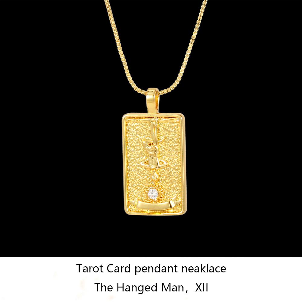 New Necklace Ins Trendy Punk Style Hip-Hop Unisex Necklace with Diamond Square Choker