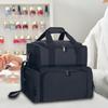 70 Bottles Nail Polish Organizer Bag fabric cloth Cosmetic Handbag Organizer Storage Case Travel Carrying for Nail Stuff & Tools
