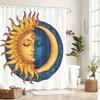 Vibrant Art Pattern Polyester Shower Curtain - Stylish Bathroom Decor, Unique Printed Bath Curtain For Home Bathroom