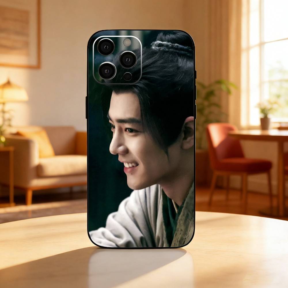 Xiao Zhan Tales of Zanghai Phone Case For iPhone17,16,15,14,13,12 Plus,Max Soft Silicone Black Cover iPhone14