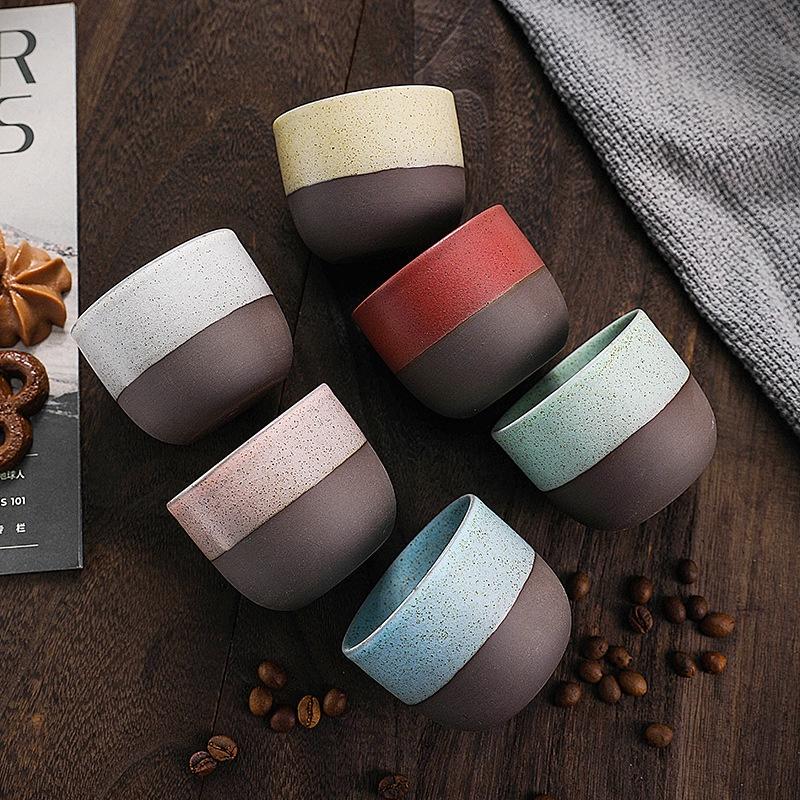 135ml Ceramic Japanese Coarse Pottery Tea Cup