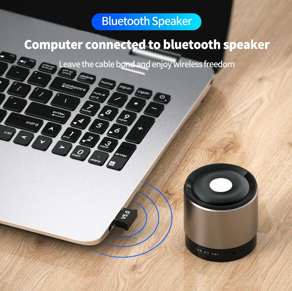 Wireless USB Bluetooth 5.0 Adapter Dongle Music Sound Receiver Transmitter For Computer PC Laptop Mouse