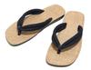 Men's Panama-Style Geta Sandals with Denim Straps, Made In Japan, Size 2L