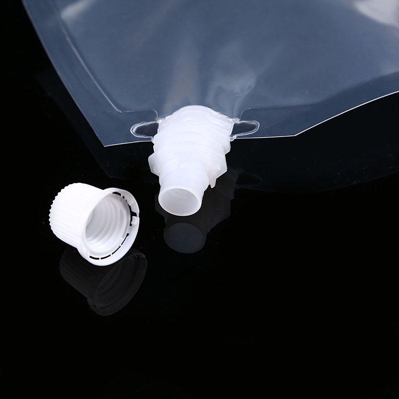 410ml Transparent Slanted Mouth Beverage Bag Stand-up Juice Bag Water Bag Drink Packaging Bag Spout Pouch for Beverage Milk Coffee Storage