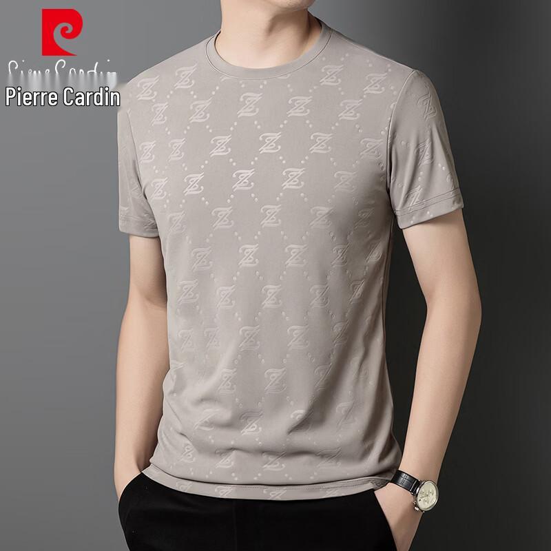 

Pierre Cardin Men s Embossed Short Sleeve T-Shirt 175/XL