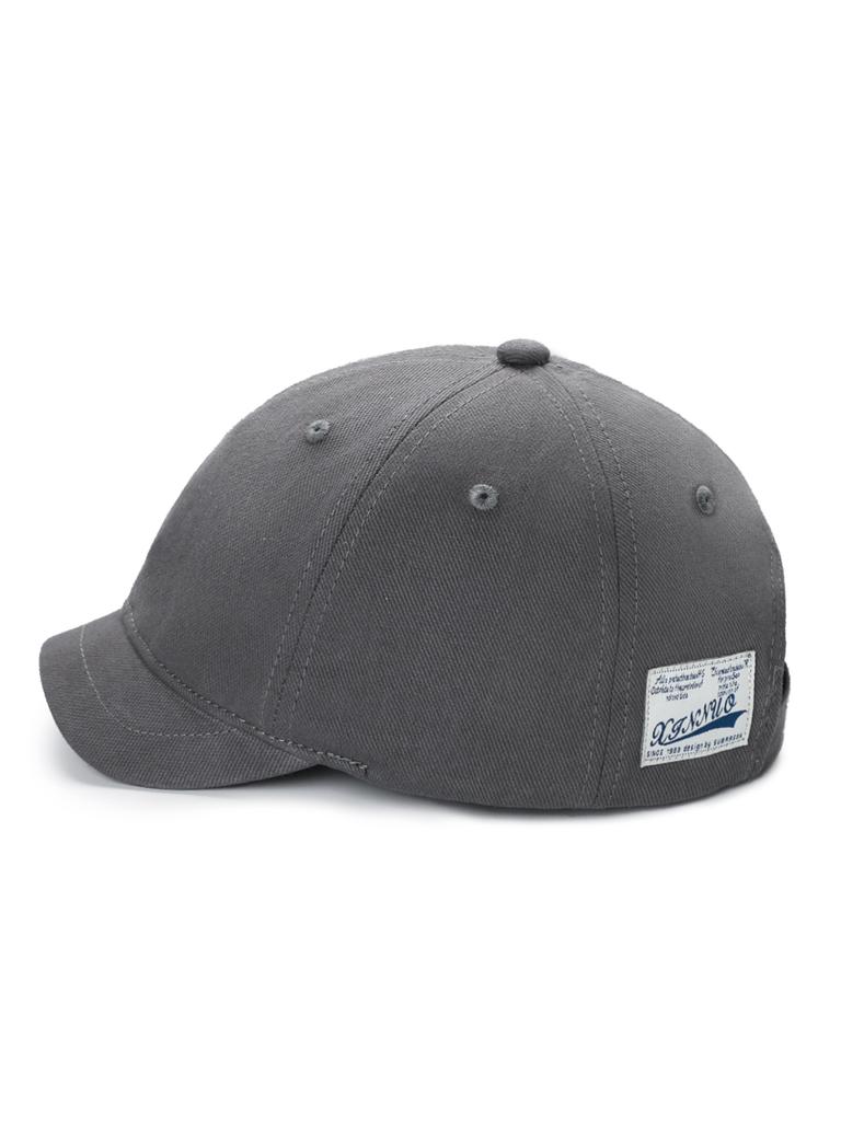 Baseballkappe aus Baumwolle mit kurzer Krempe für Herren und Damen, lässig, Vintage-Dad-Mütze, verstellbar, Trucker-Stil, niedriges Profil, Nylon-Verschlussband