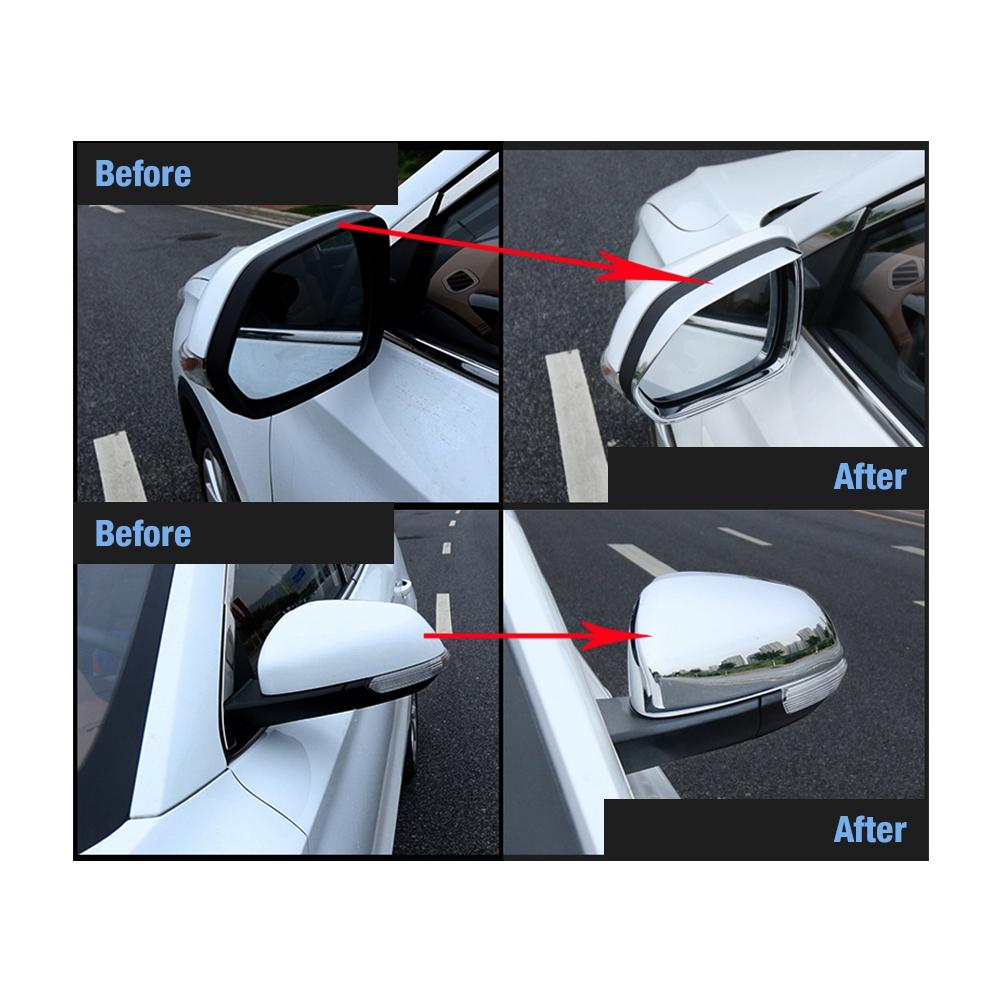 2pcsset Car Rearview Mirror Frame Cap Decorative Cover Trim for MG ZS 20172018 Electroplating