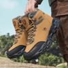 Outdoor Waterproof Hiking Shoes for Men  Leather Walking Sneakers Anti-Slip Climbing Trekking Shoes Comfortable Man Work Boots