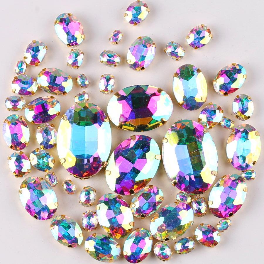 

Смешанные кристаллы, стекло, пришитые вручную бриллианты, каплевидные, овальные, конский глаз, одинарный коготь, дрель, хрустальная пряжка, сделай сам, ювелирные аксессуары, стразы, пришивные бусины 50pcs