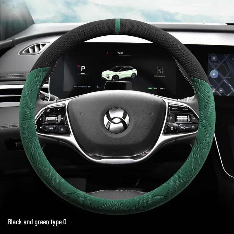 

Ho-Xin Z03 A06 007plus Suede Steering Wheel Cover - Trendy Winter Grip Default
