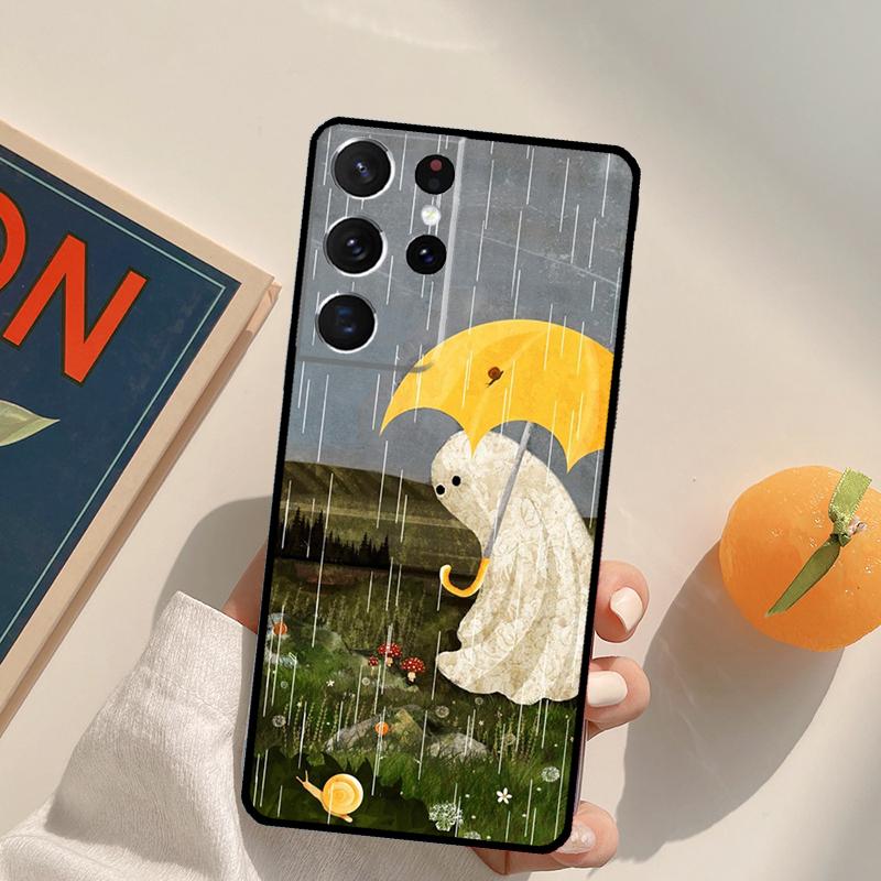 Cute Ghost Phone Case For Samsung Galaxy S23 S26 Ultra S20 S21 S22 S24 S25 S10 Plus S25 FE Back Cover