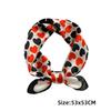Fashion 45x45CM Silk Scarf Headscarf/hair Wrap Geometric Pattern Neckerchief Printed Minimalist Square Scarf Women Headwear