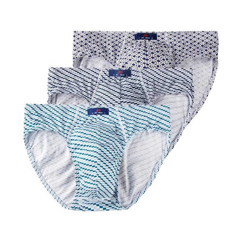 3 ks Pánské spodní prádlo Bavlněné kalhotky Pohodlné slipy Potisk Spodky Chlapecké spodní prádlo Prodyšné kalhotky L XL 2XL 3XL 4XL 5XL
