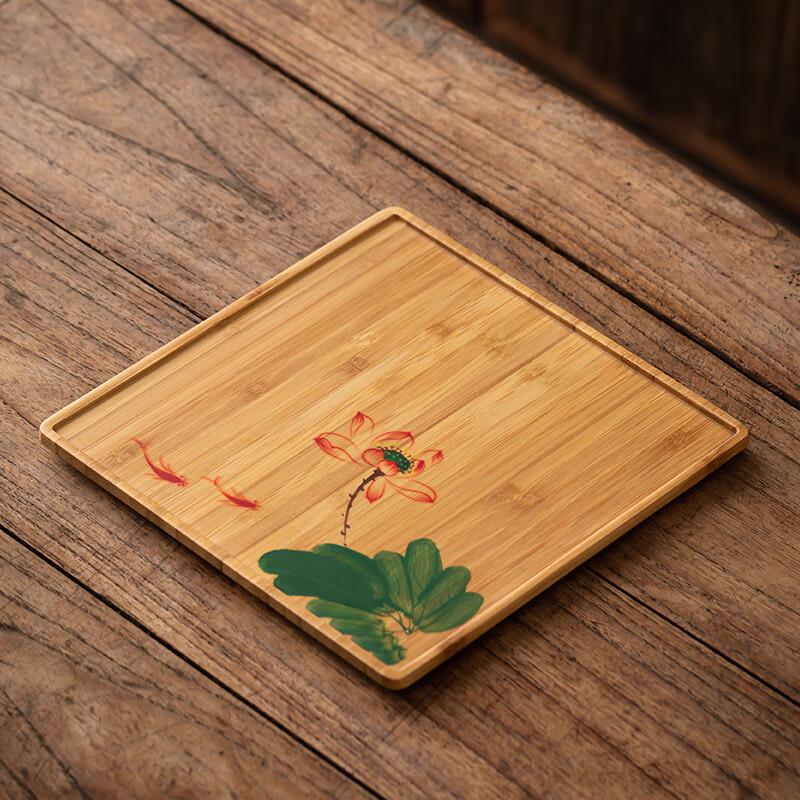 Minimalist Chinese Bamboo Tea Tray