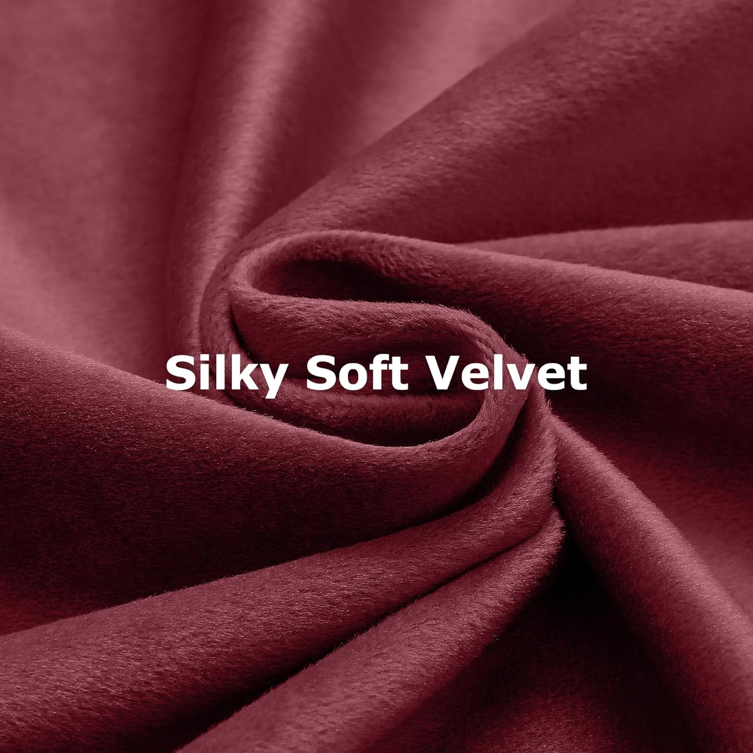 

Бордовые бархатные шторы Термоизолирующая светонепроницаемая штора для спальни гостиной Затемняющие Роскошные винтажные длинные тяжелые портьеры W135xH304cm 53x120in&Hook бордовый