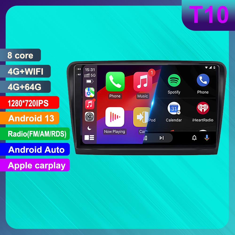 Skoda Superb 2 B6 Android Navigation & CarPlay System with HD Reverse Camera