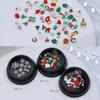 Claus Party Nail Rhinestones Christmas Nail Charms Christmas Nail Decorations Manicure Accessories