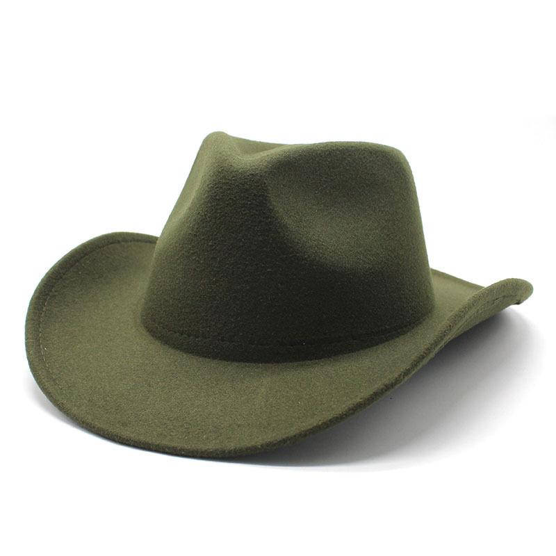 JYL TS DIY Classic  Cowboy Hat Western Riding Cap  Felt