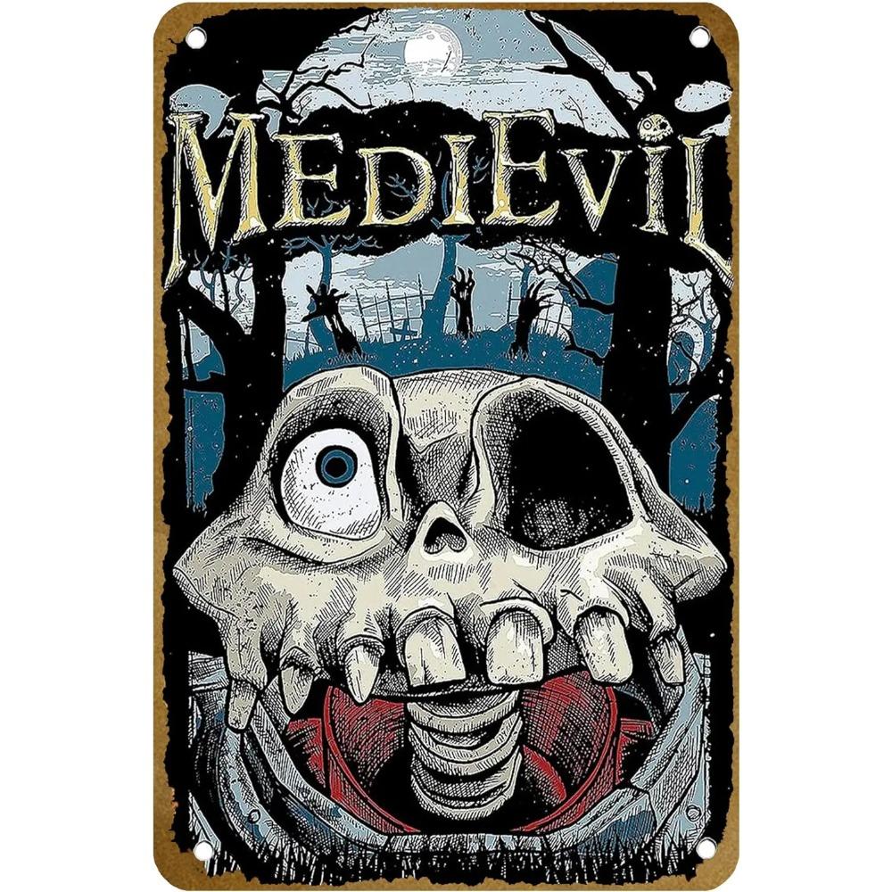 SirDanielFortesqueTin Medievil Sir Daniel Fortesque Poster Vintage Metal Tin Sign 8x12 - Club/Bedroom Wall Art, Home Decor Gift 20x30cm(7.8x11.8inch)