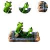 Frog Statue Can Float on Water Pond Decoration Artwork Cute Resin Animal Sculpture for Pool Walkway Porch Indoor Outdoor Yard