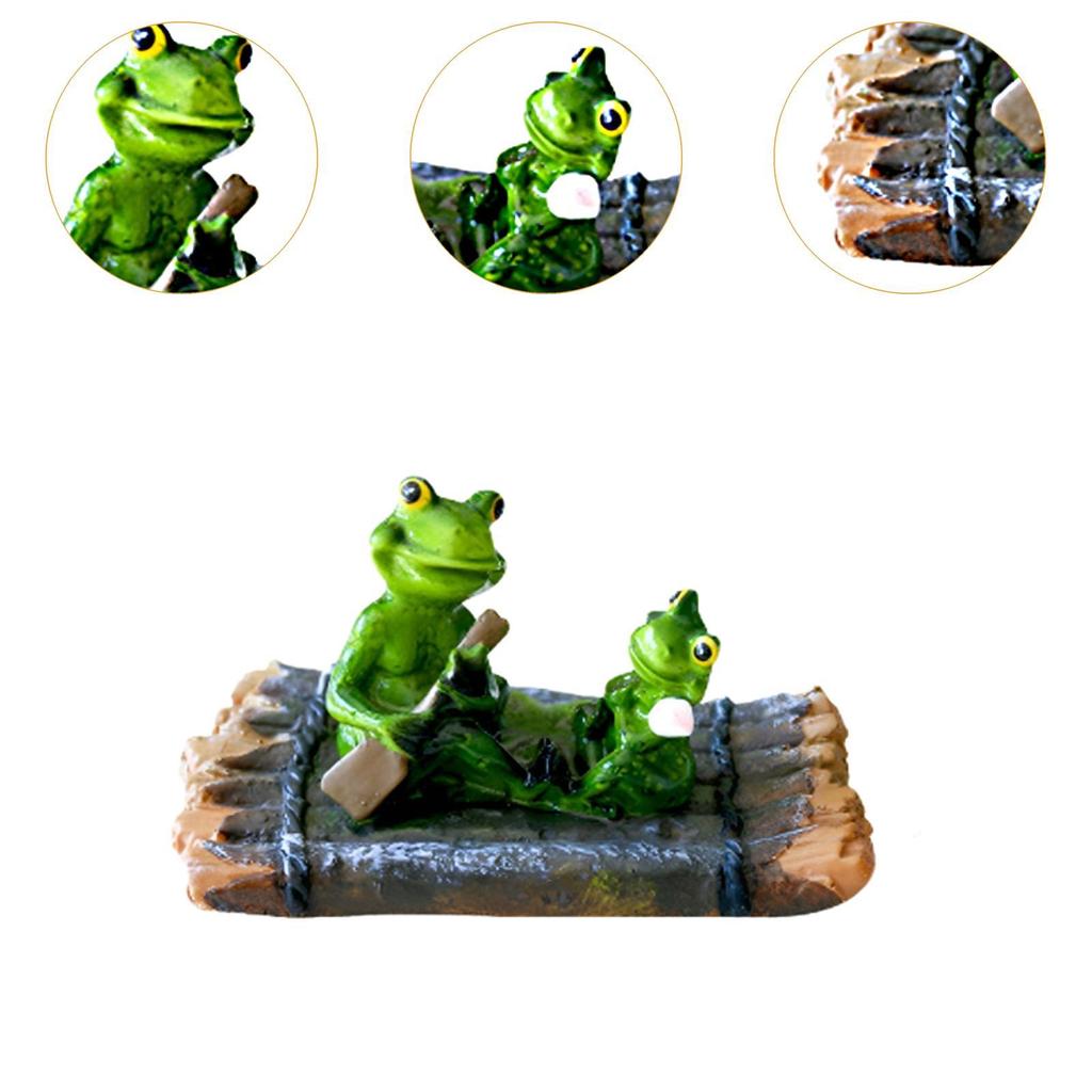 Frog Statue Can Float on Water Pond Decoration Artwork Cute Resin Animal Sculpture for Pool Walkway Porch Indoor Outdoor Yard