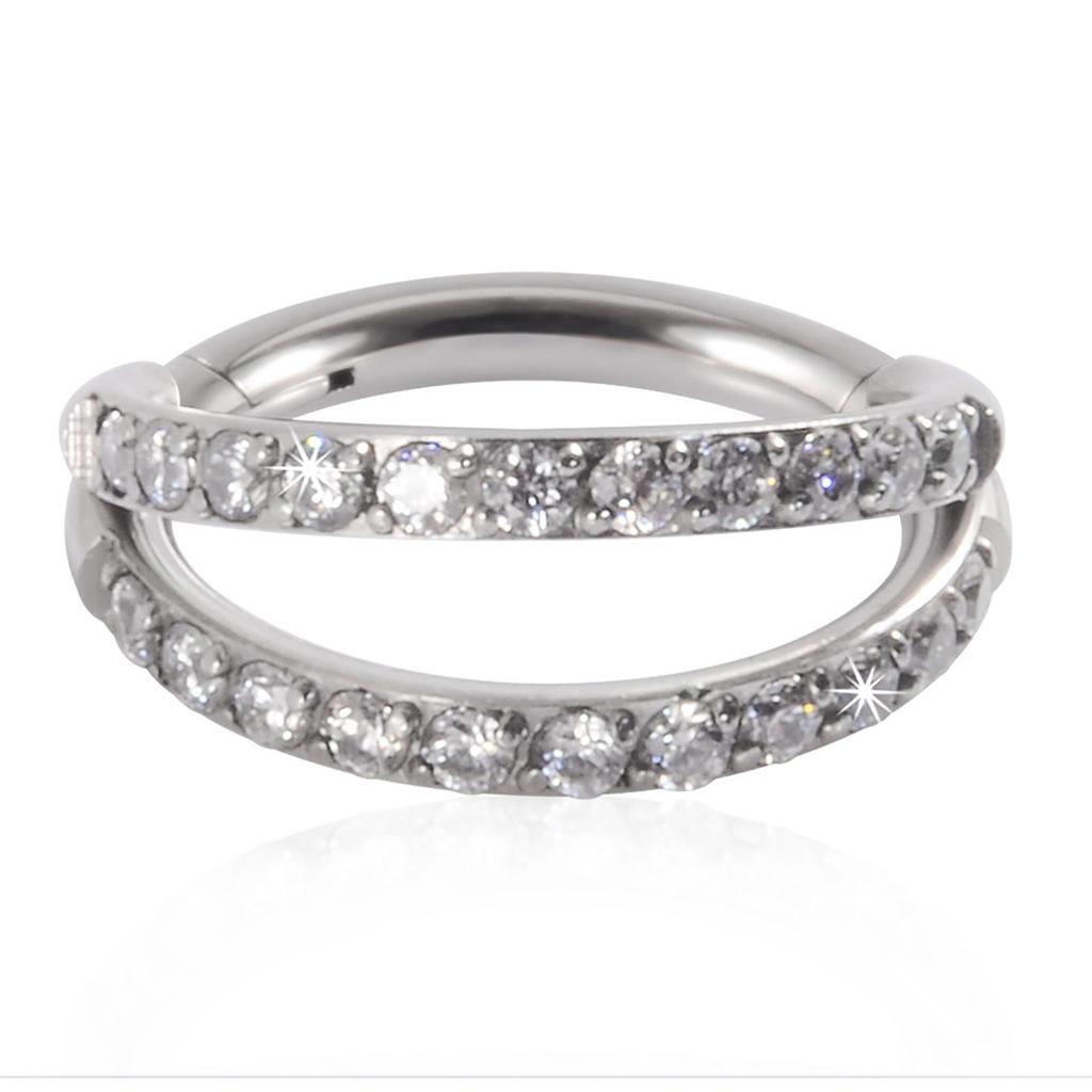 Elegant Nose Rings with Moon Shape for Cartilage Dainty Moon Nose Rings Moon Earrings for Daith Rook Sparkling Ear Rings