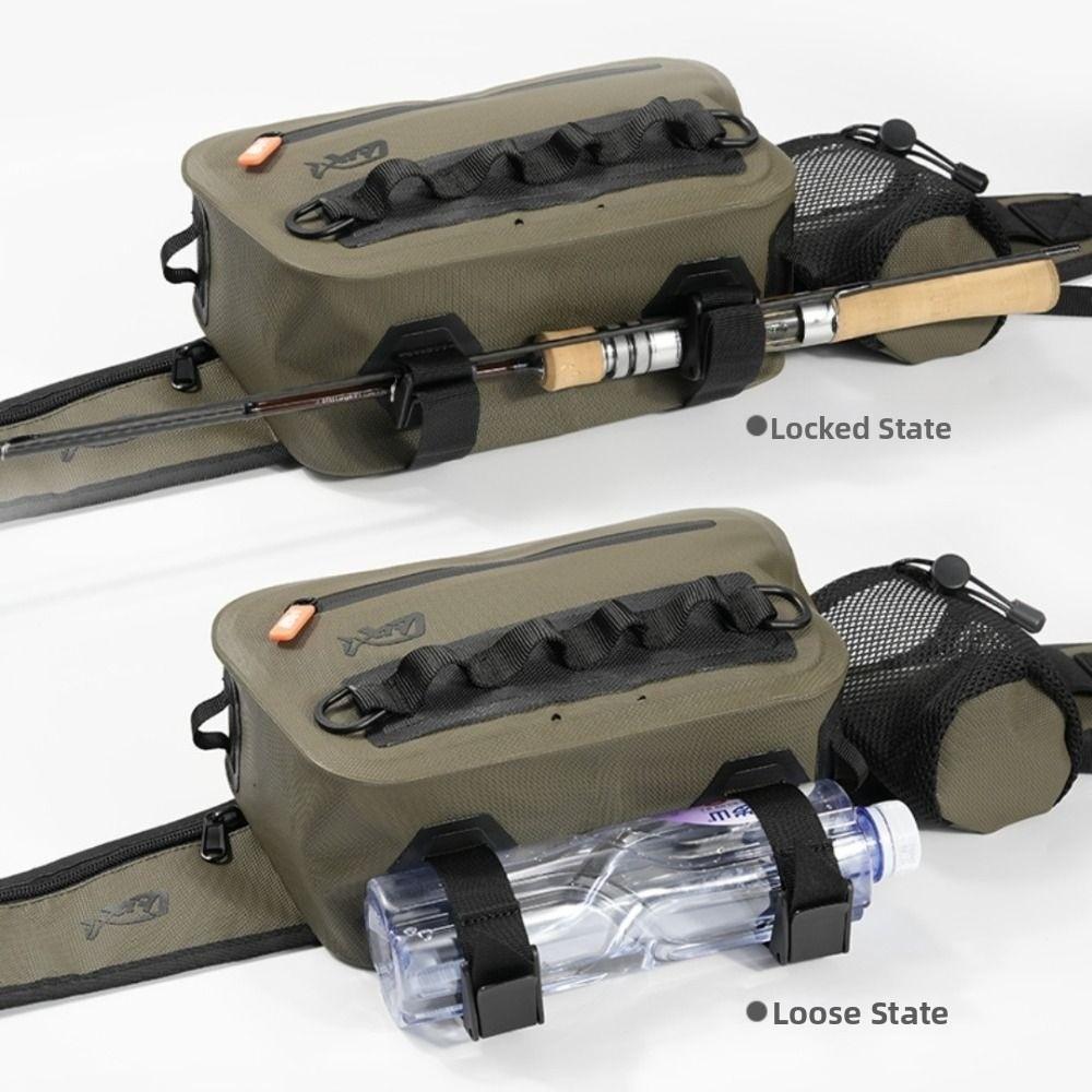 Angeltasche mit großer Kapazität, wasserdichte Schultertasche für Angelausrüstung, Angelzubehör