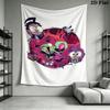 Invader Zim Wandteppich Ästhetischer Wandbehang Bedruckter Stoffdecke Dekorative Wandteppiche für Schlafzimmer Wohnzimmer Heimdekoration