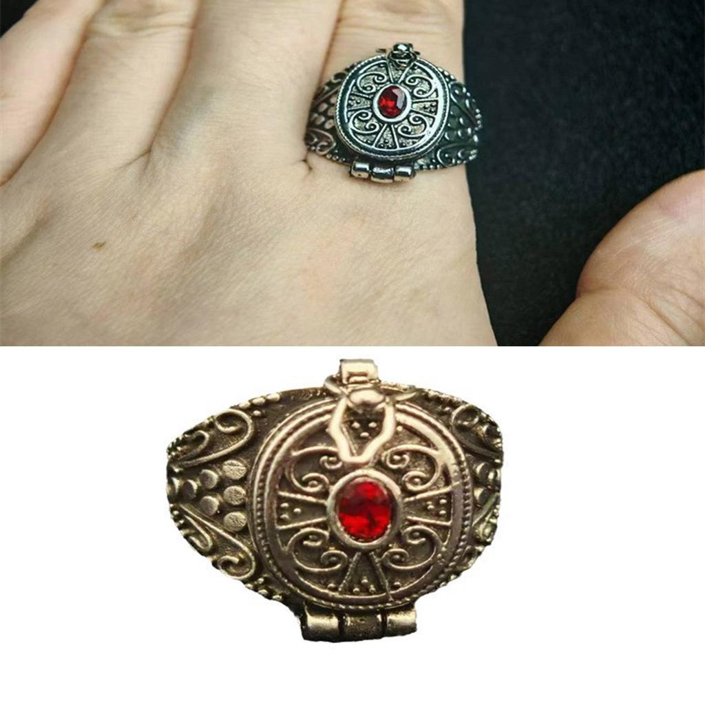 Nepalese Ghau Box Ring Handmade Alloy Jewelry Symbolizing Protection and Good Fortune for Fashion Enthusiasts