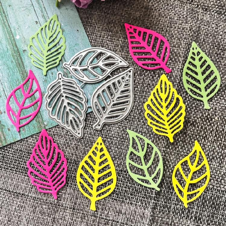 1Set Three Leaves Metal Cutting Dies DIY Stamps Embossing Scrapbooking