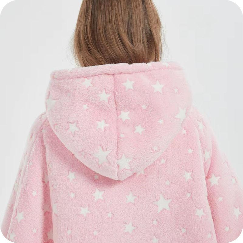Shiny Blanket Sweatshirt - Stars (pink)