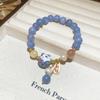 New Year's Lucky Cat Nafu Crystal Bracelet Elegant and Sweet Niche Versatile Bracelet Bracelet Light Luxury High-end Jewelry