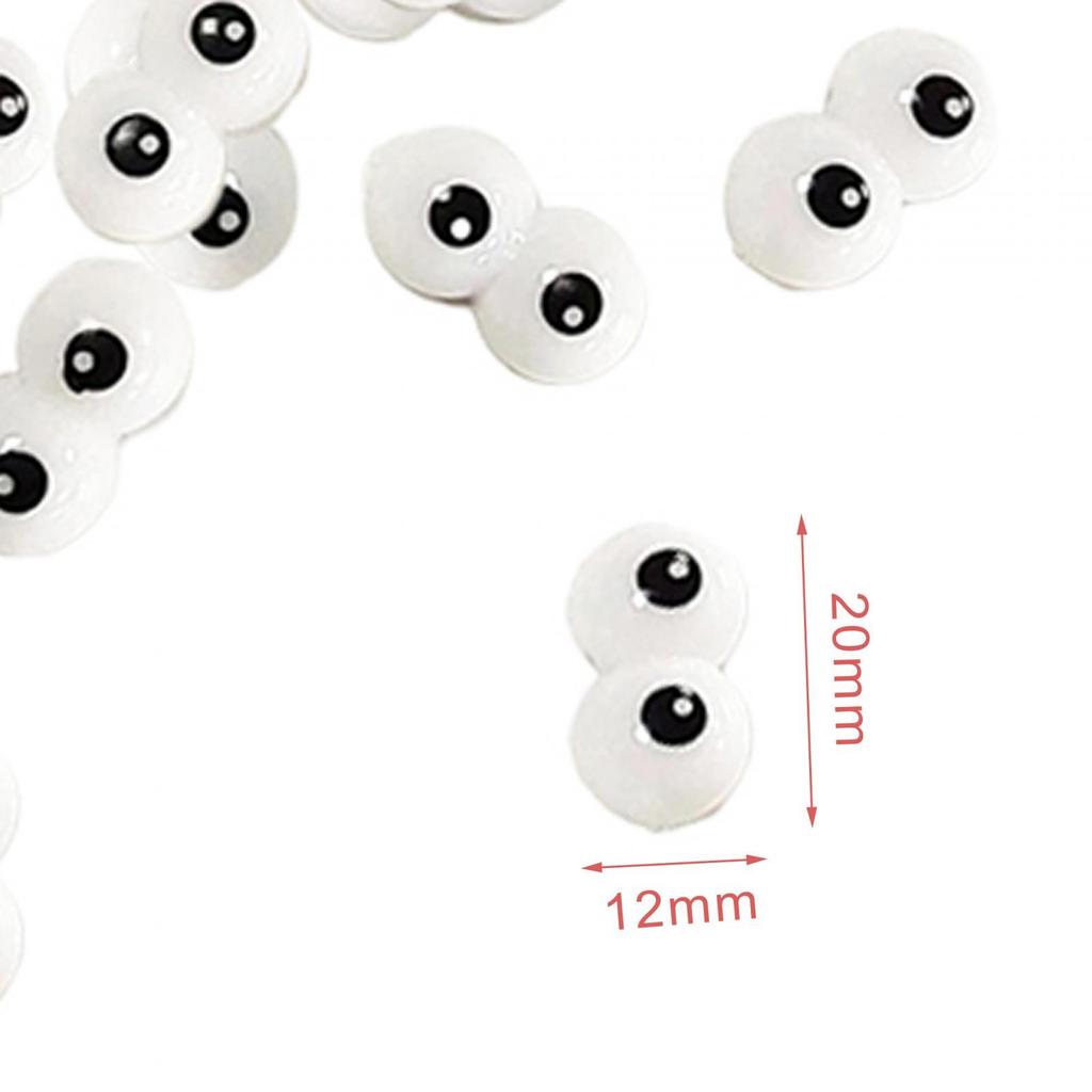 100 Pieces Siamese Eye Accessories Projects Plush Doll Accessory Supplies DIY Eyeballs Cartoon Sewing Doll Playset Accessories