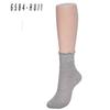 Ladies Spring and Autumn Thin Mesh Hollow Breathable Simple Solid Color Hollow Ear Side Pile Socks