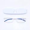 Anti Blue Light Reading Glasses Metal Square Frame Vintage Men Women Presbyopia Eyeglasses Unisex Eyewear Thin Portable