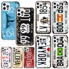 License New York Plate Number Phone Case For Iphone 17 Air 16 15 Plus 16E 14 Pro Max 13 Mini 12 11 7 8 SE Fundas Soft Back Cover