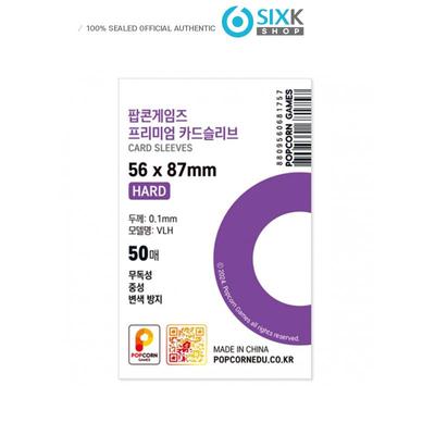 [Pre-ordine] [Popcorn Games] Manichette per Carte Premium Rigide 50 Fogli (Manica corta)