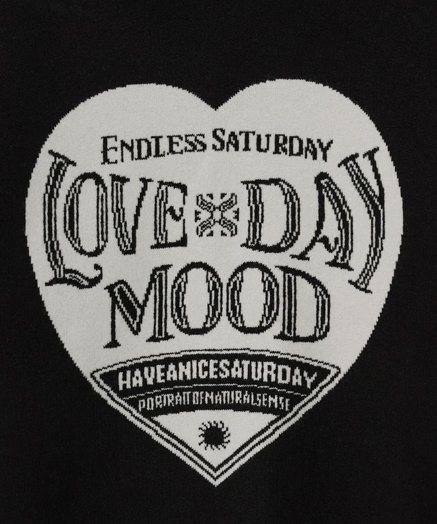 Seteo Saturday Retro Mood Pullover Knit Black
