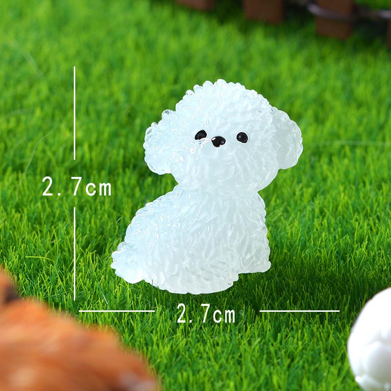 Fluorescence Cute Puppy Toys Car Ornaments Night Glowing Dog Home Car Decoration Accessories