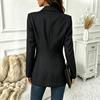 Gestreifte schmale Damen-Einreiher für Business-Kleidung