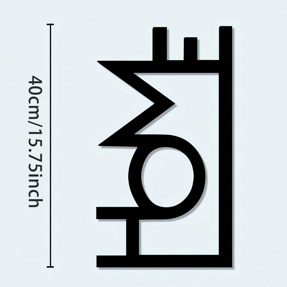 Bohemian Metal Wall Art Sculpture Modern Minimalist Geometric Pattern Home Decor Gift