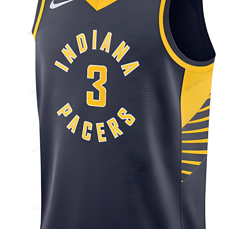 Nike NBA Team Limited Fan Edition Pacers Duarte No. 3 Basketball Jersey Men Tops Navy-Blue CW3667-422