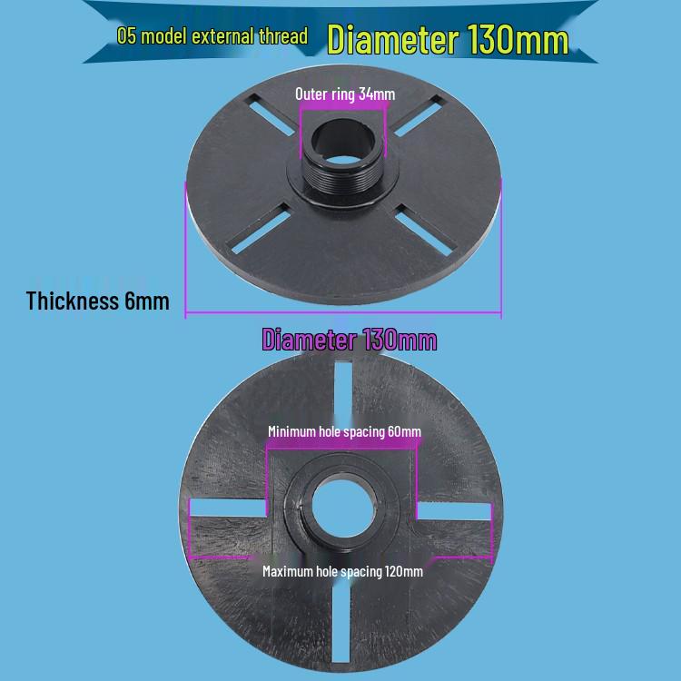 Treble Speaker Adapter: Screw & Flat Mount Aluminum Flange Converter Head