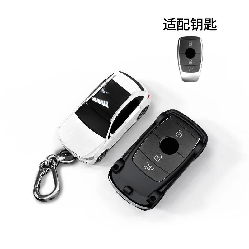 For Benz Glc Class Car Model For Mercedes-Benz Cla Cls Gla Glb Glc Gle Gls Eqa Eqb Eqc Key Case Car Key Case Cover 3 4 Button