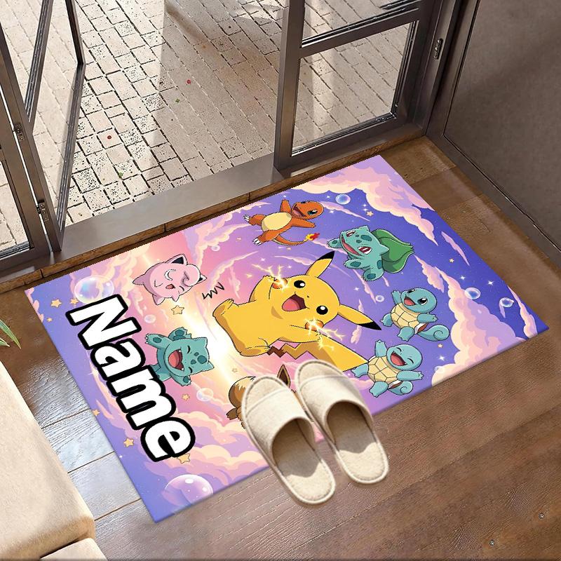 Custom Name Personalized Card Game Print Carpet, Versatile Home Decor Rug, for Playroom, Apartment, Balcony, Entryway, Hallway Gift
