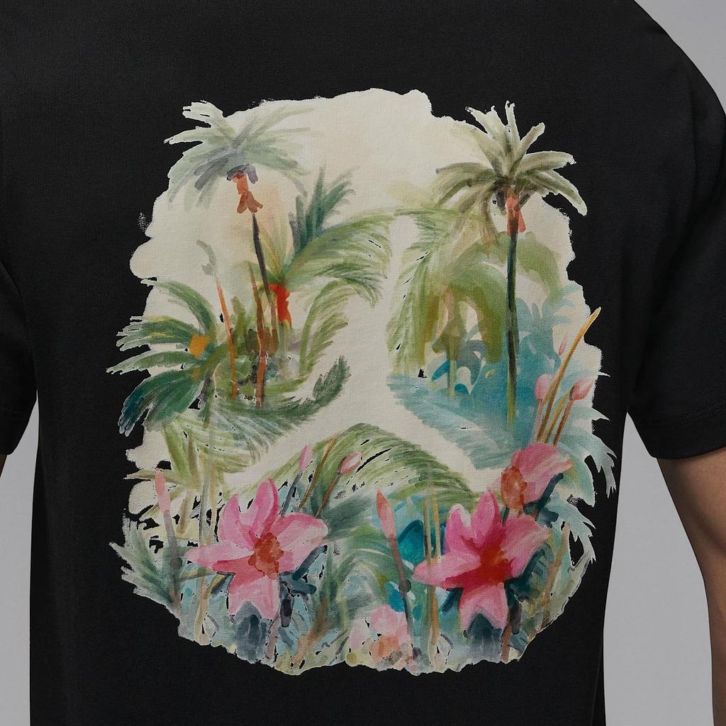 Jordan Comfortable Fashion Versatile Soft Short Sleeve T-Shirt Men Tops Black IB7521-010